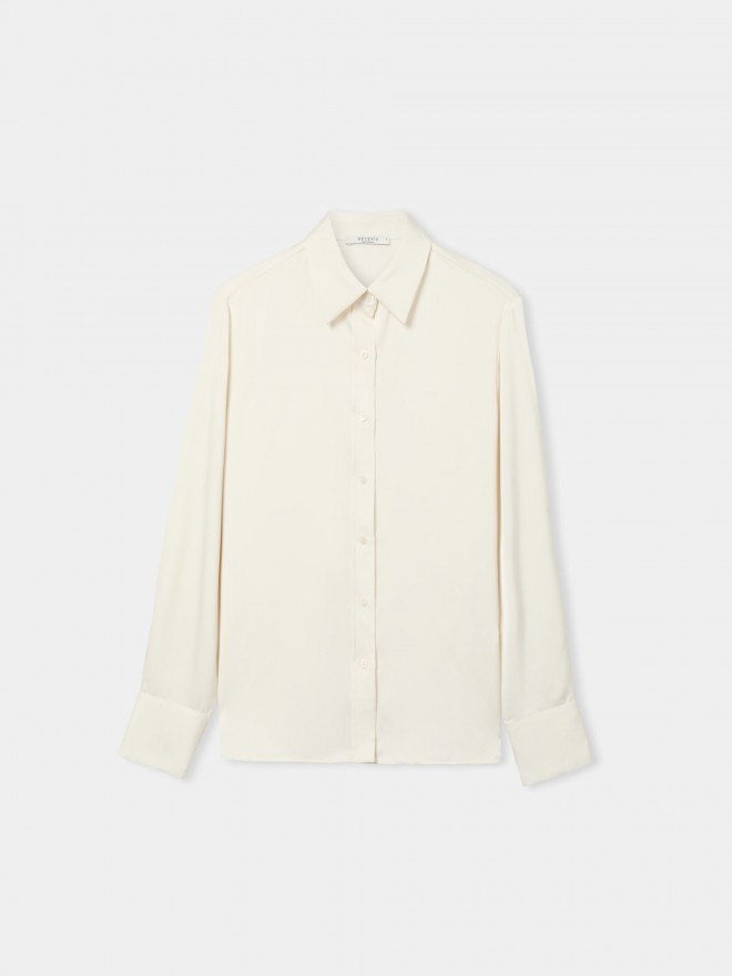 Camisa de sat�n fluida