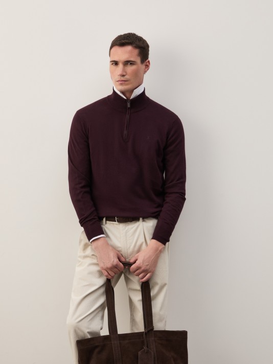 Cotton and cashmere sweater
