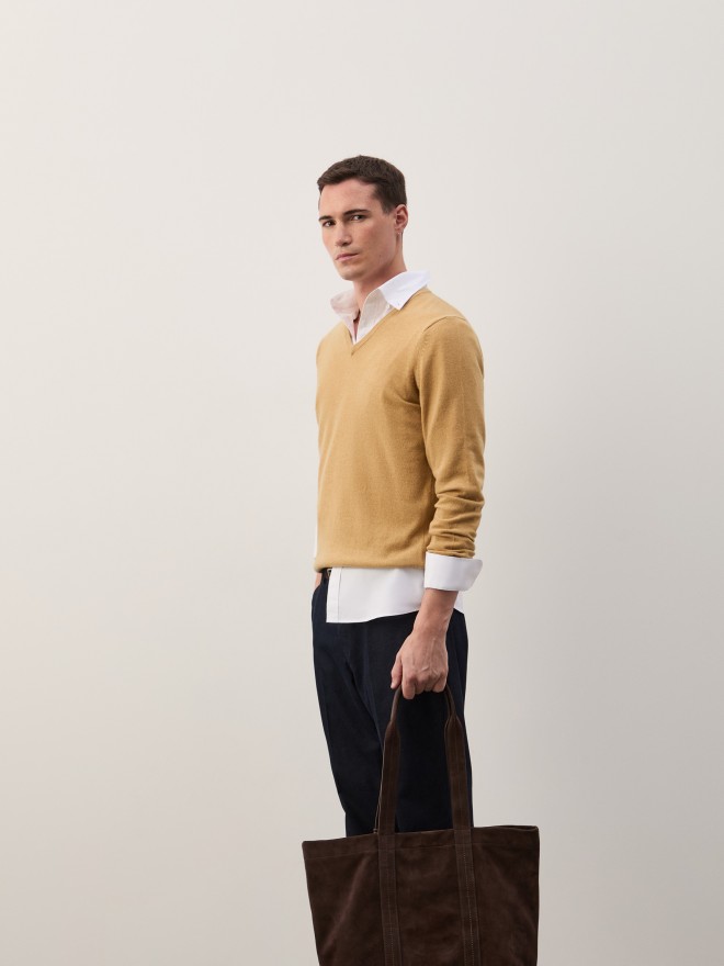 Camisola de malha com lã Camisola de malha com lã