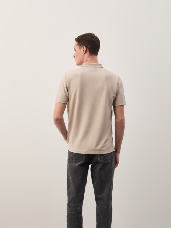 Regular fit knit polo shirt Regular fit knit polo shirt