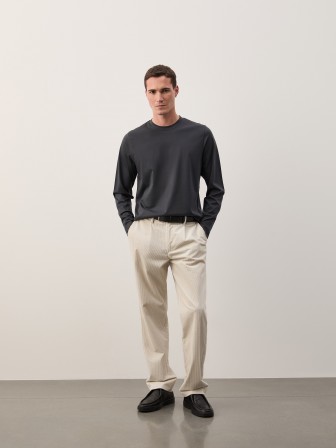 Camisola básica de toque suave Camisola básica de toque suave