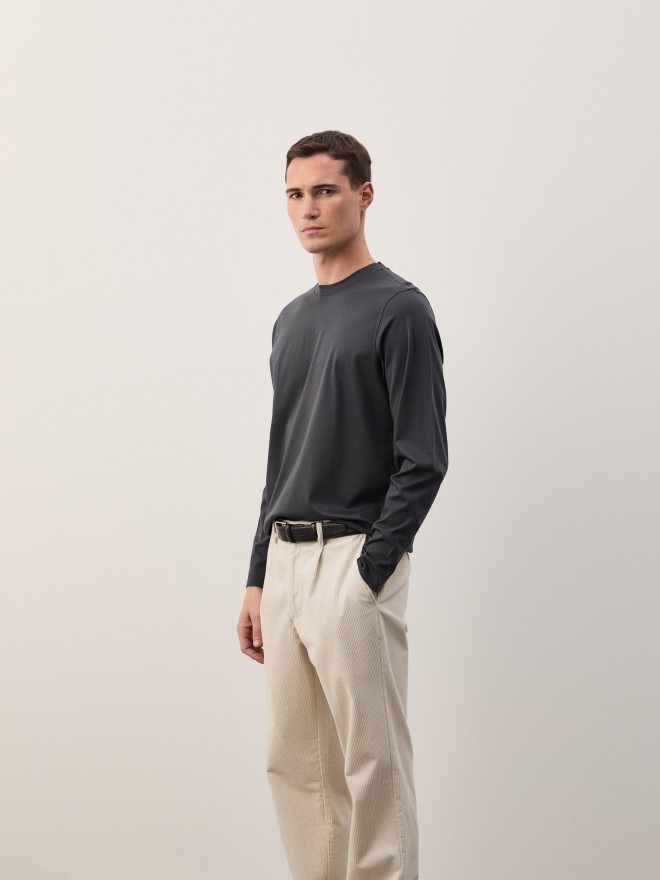 Camisola básica de toque suave Camisola básica de toque suave