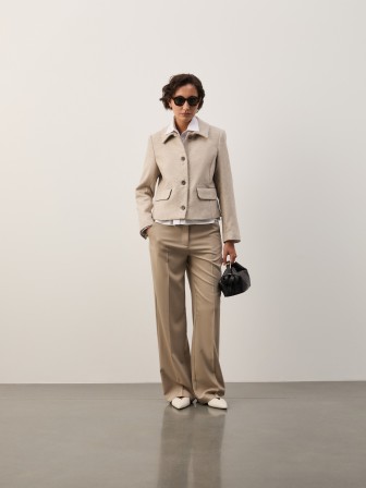 Short coat with wool Short coat with wool