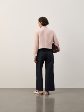 Casaco tweed curto Casaco tweed curto