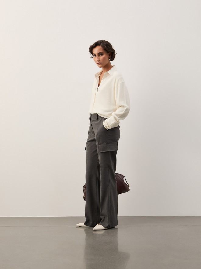 Calça com pregas Calça com pregas