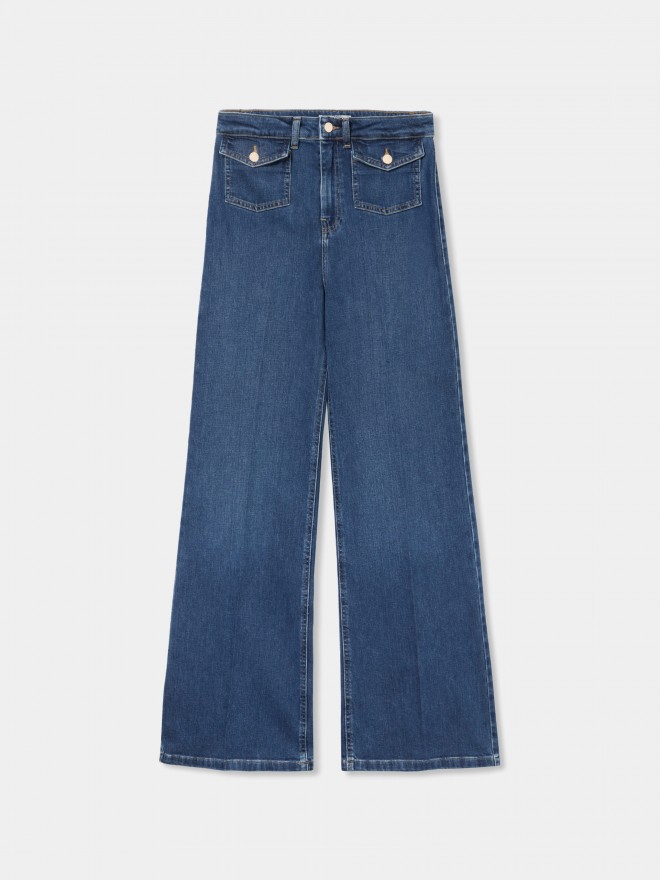 Pantalones vaqueros de pierna recta Pantalones vaqueros de pierna recta