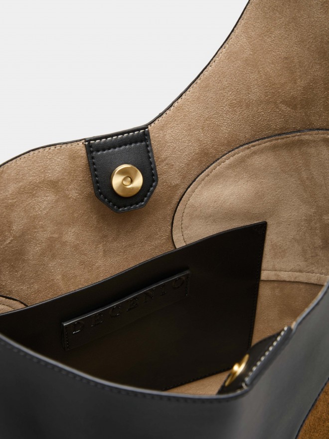 Two-tone shoulder bag