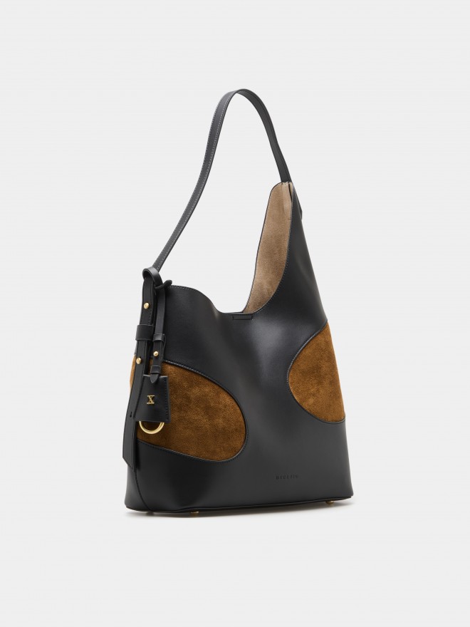 Two-tone shoulder bag